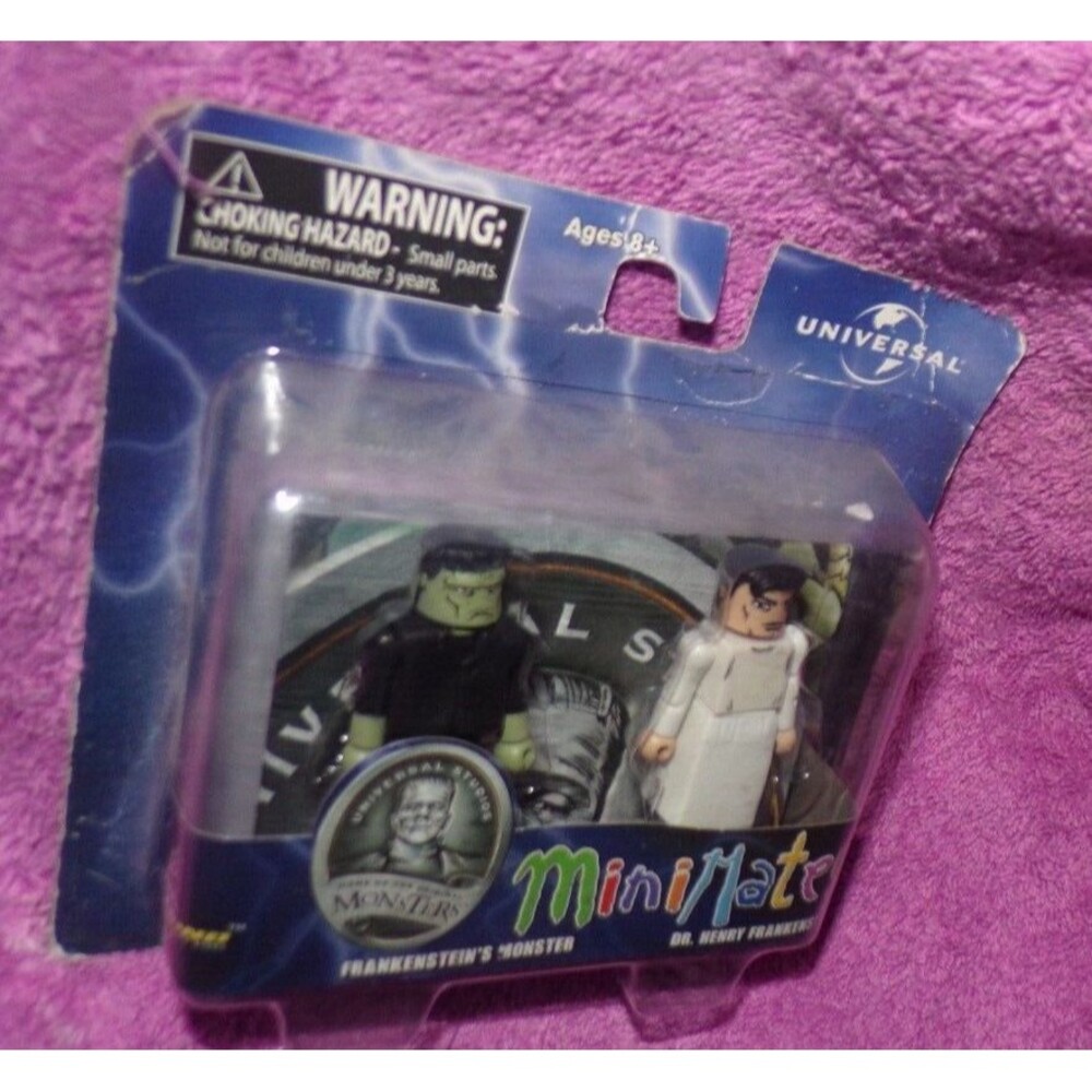 Minimates Frankenstein's Monster and Dr Frankenstein sealed action figures